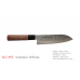 Faca Santoku Kanetsune aço DSR-1K6 Carbono cabo em Plywood